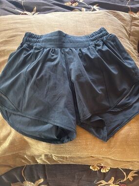 lululemon athletica Black Athletic Shorts with Layered Hem